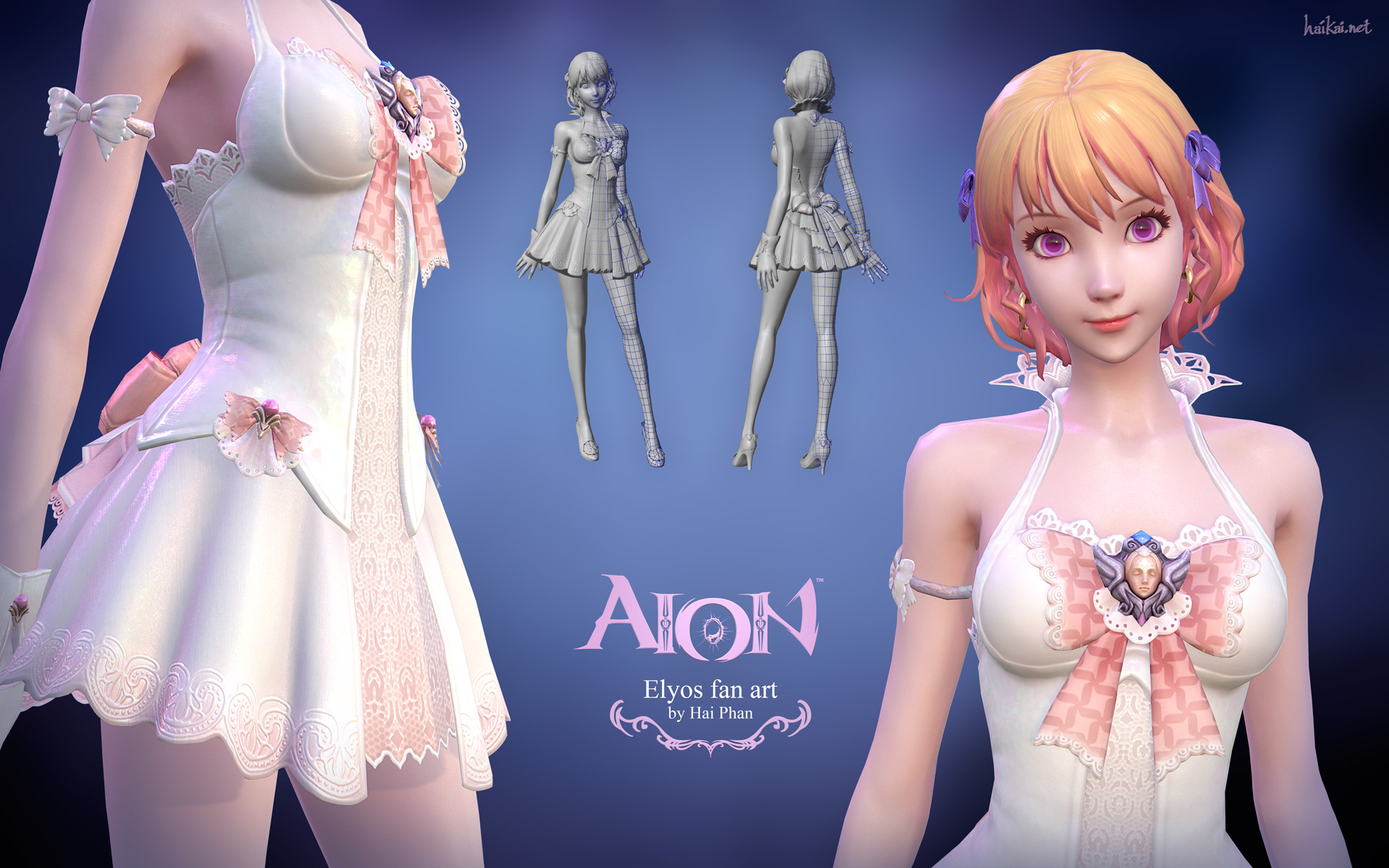 Aion Elyos 3d fan art model details by haikai13