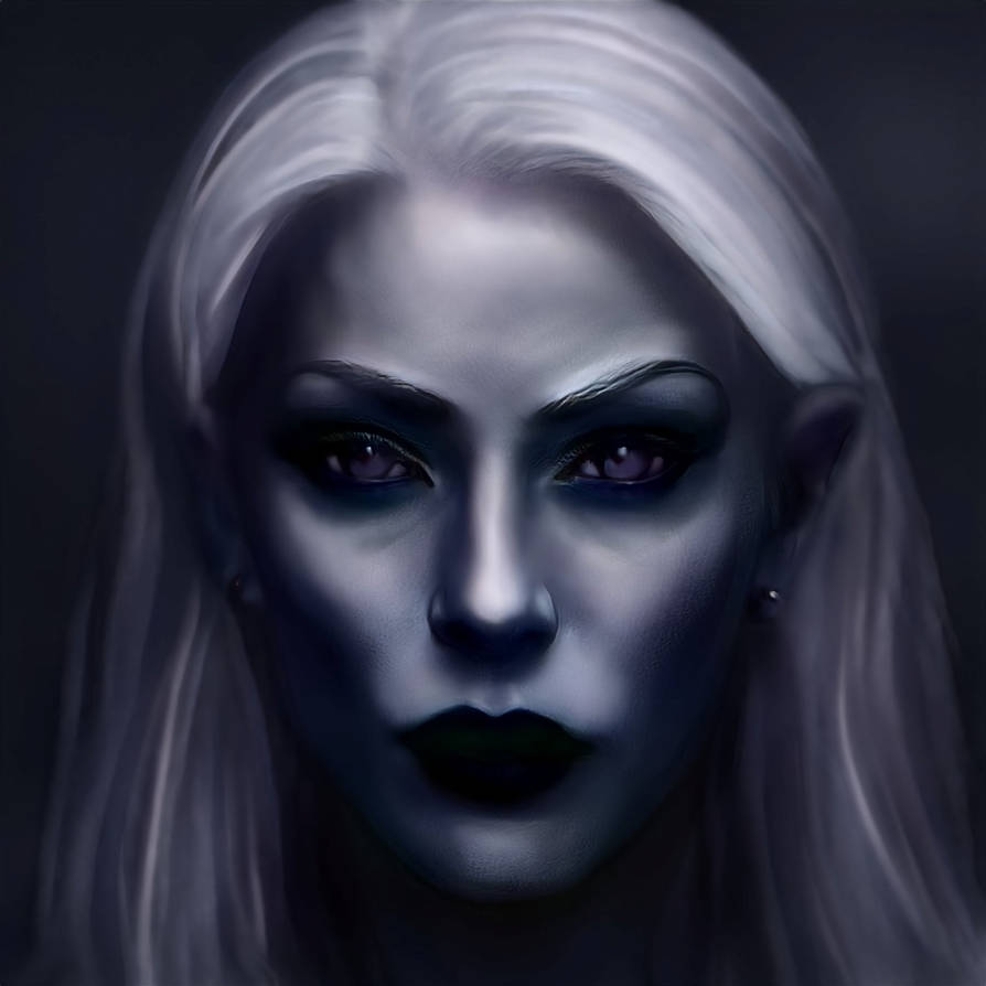Drow (Traditional) by TranquilMadMan on DeviantArt