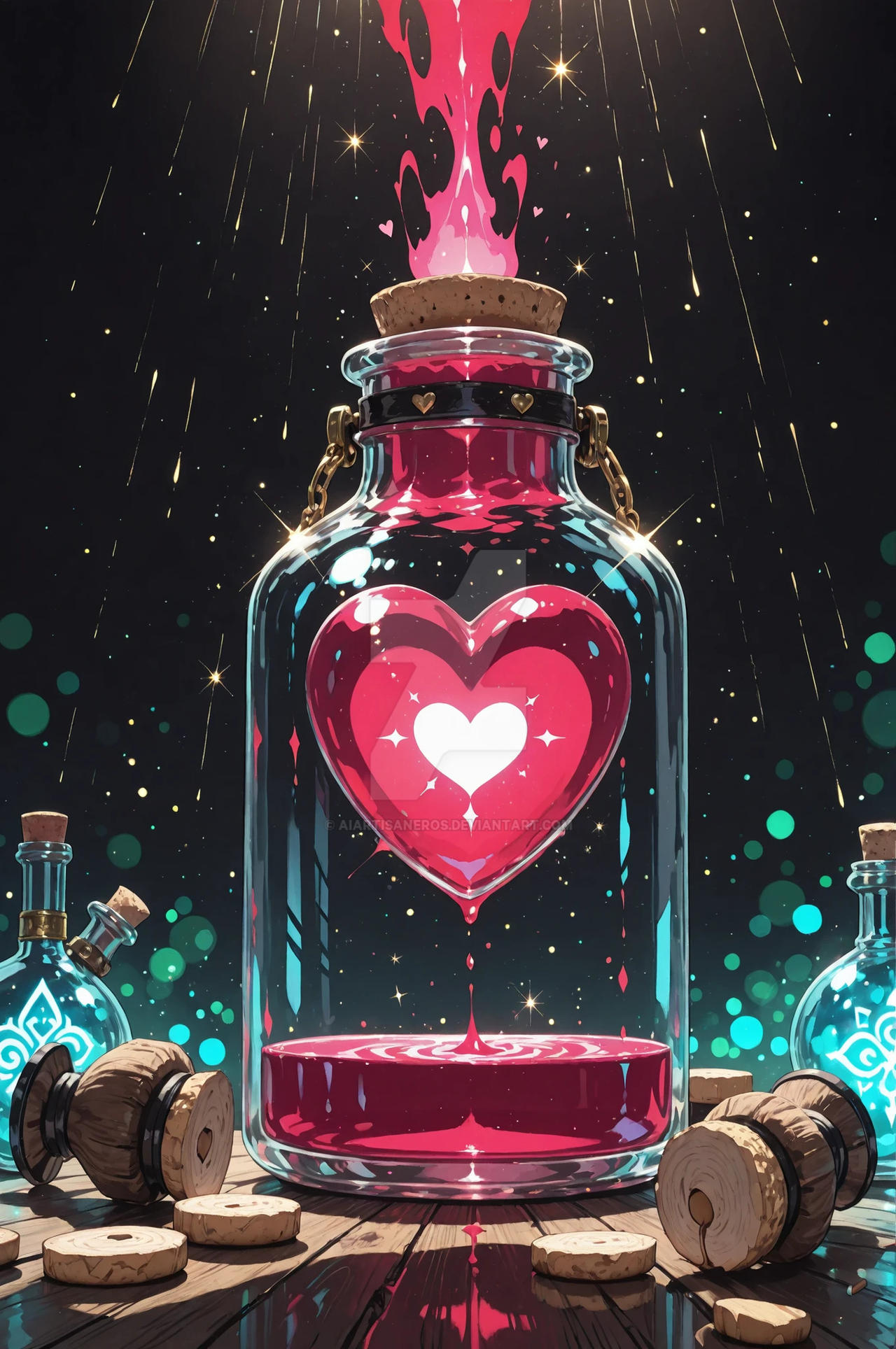 Enchanted Heart Elixir by AIArtisanEros on DeviantArt