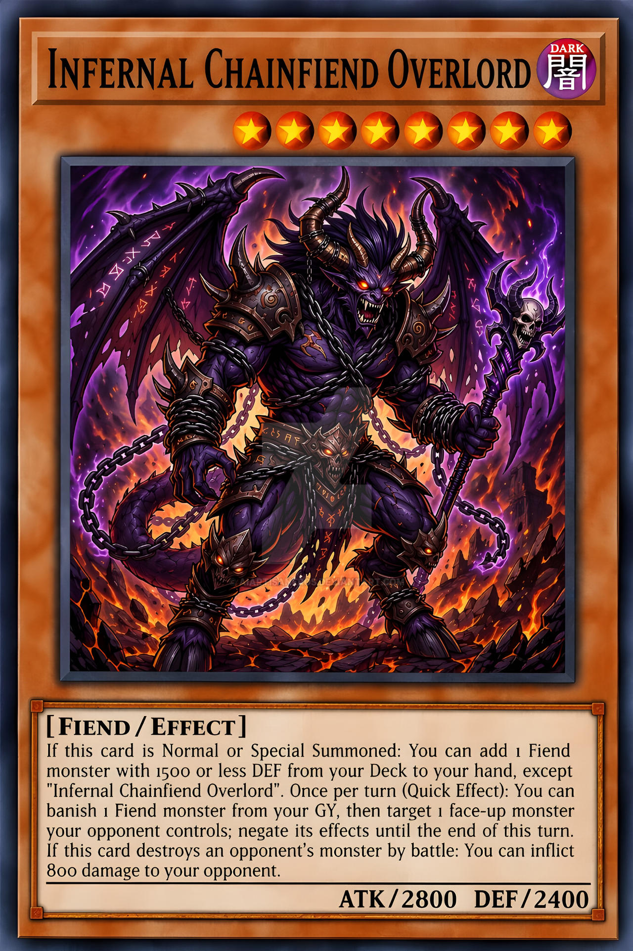 Infernal Overlord INFERNAL CHAINFIEND OVERLORD by AIArtisanEros on DeviantArt
