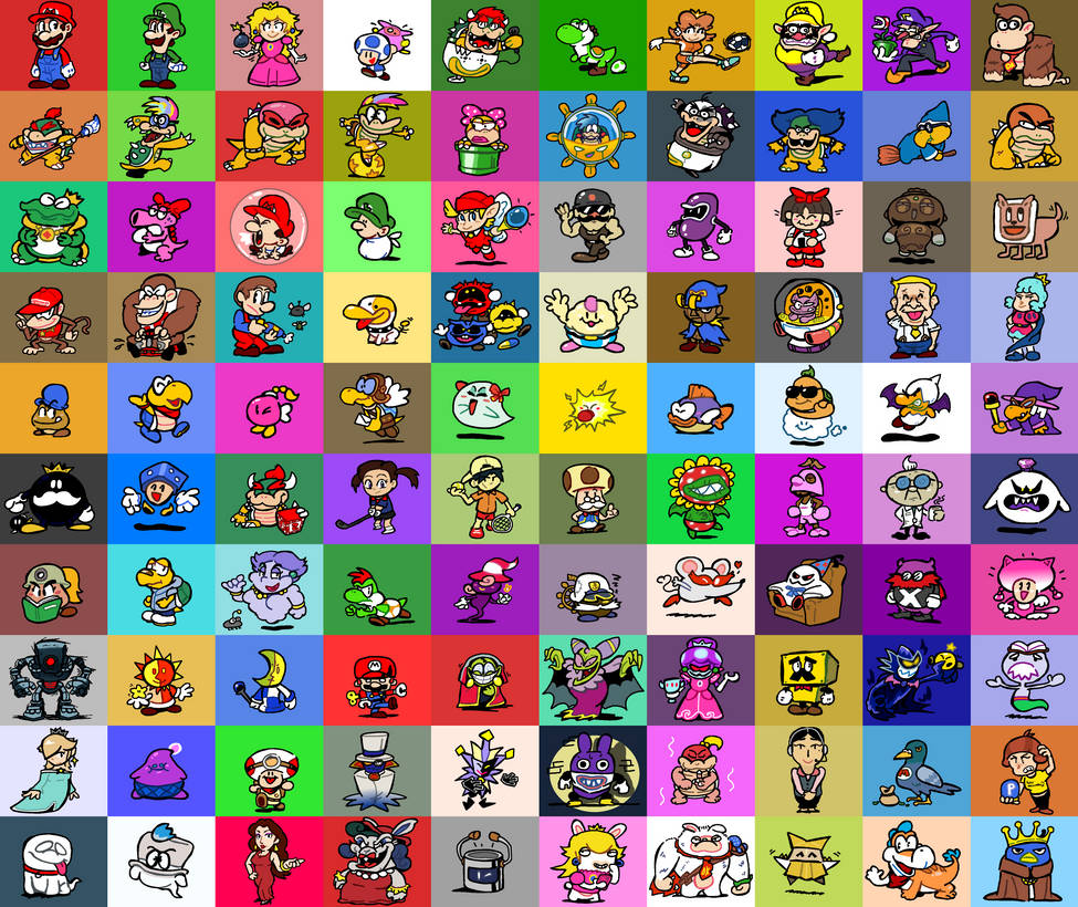 100 Mario Characters by JazzmanZ on DeviantArt