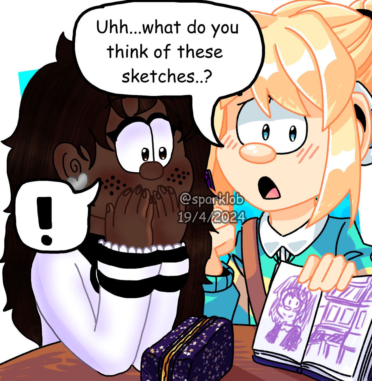 Fake Character Drawing Stunning sketches! (fake collab/draw your oc) by sparklob on DeviantArt