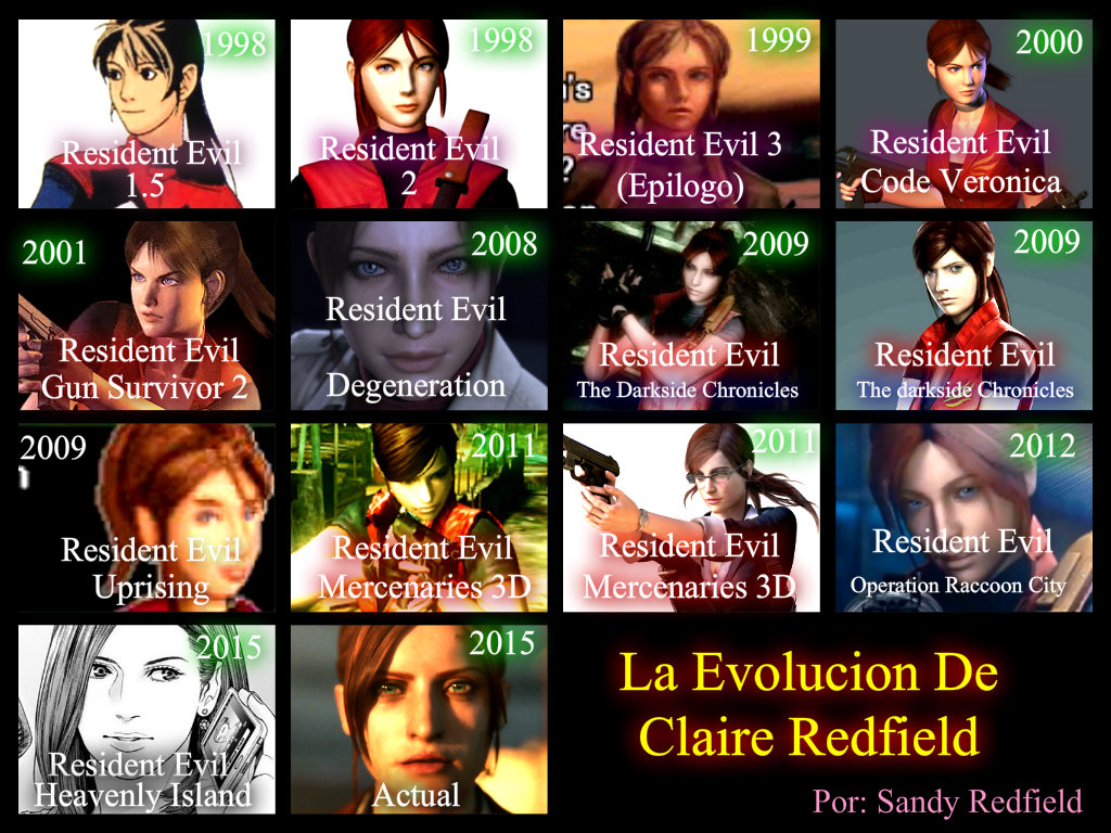 Claire Redfield Evolution : r/residentevil