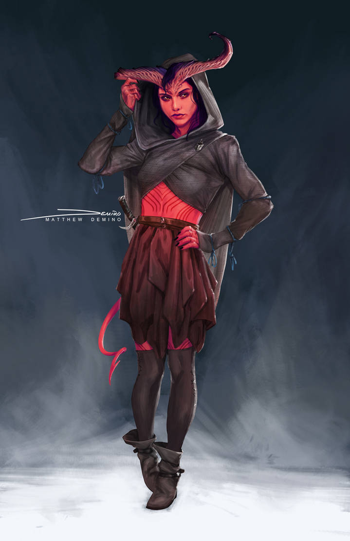 Tiefling Rogue by MattDeMino on DeviantArt