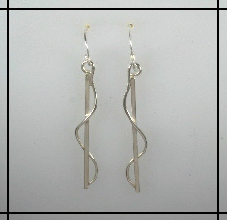 Silver Swirl Earrings