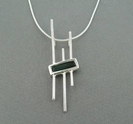 Bar Tourmaline Pendant