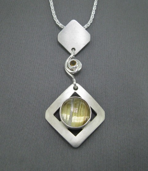 Rutilated Quartz Pendant