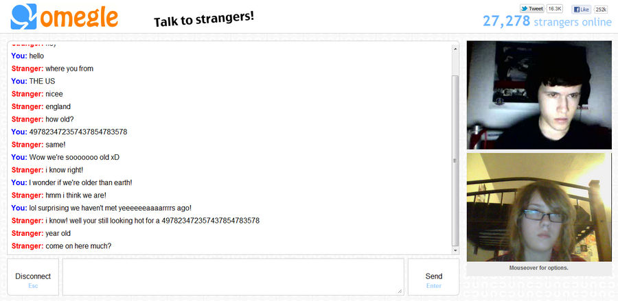 Omegle webcam chat