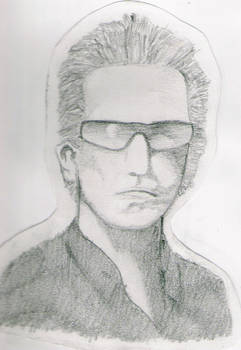 portrait of guy from u2