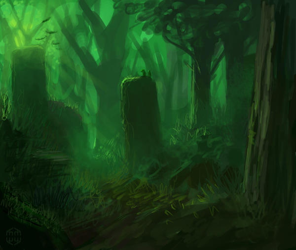 Moody Forest -Speedpainting