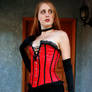 Red and Black Corset