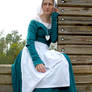 Medieval Maiden in Teal