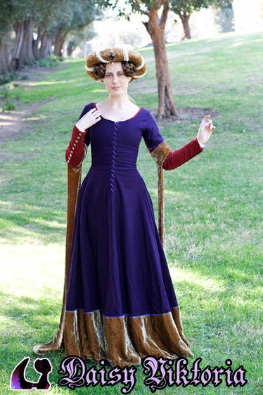 Purple Red and Gold Medieval Gown by DaisyViktoria on DeviantArt Purple Red and Gold Medieval Gown by DaisyViktoria on DeviantArt