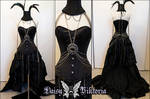 Black Raven Queen Corset Gown