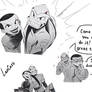 some sketches (also featuring f!LeoCass)