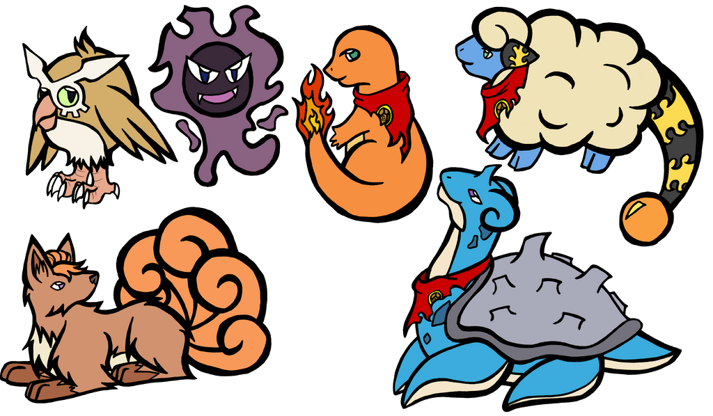 Pokemon Reign - Starter References by Dunrosiel on DeviantArt