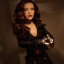 OOAK Black Widow Shield Doll