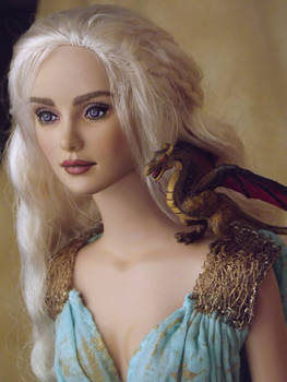 OOAK Daenarys Doll with Dragon