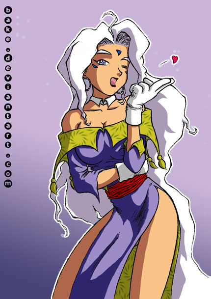 Urd in purple dress