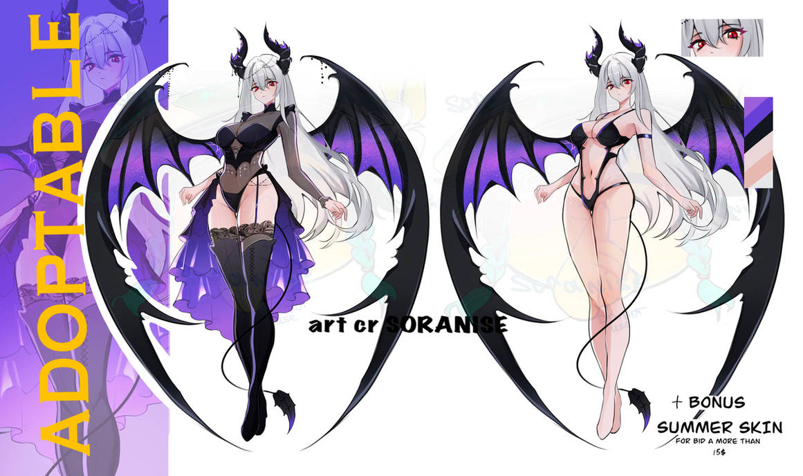 Aucview Deviantart DEMON GIRL auc close by soranise on DeviantArt
