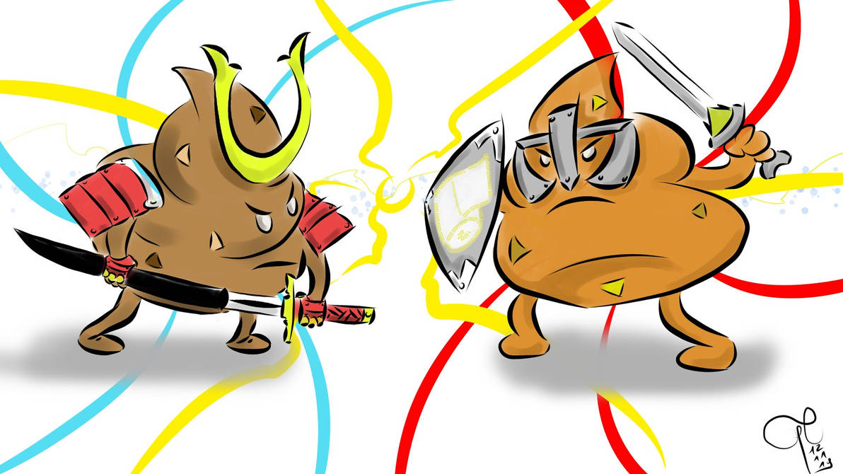 Poop fight wallpaper by Kyem-C on DeviantArt