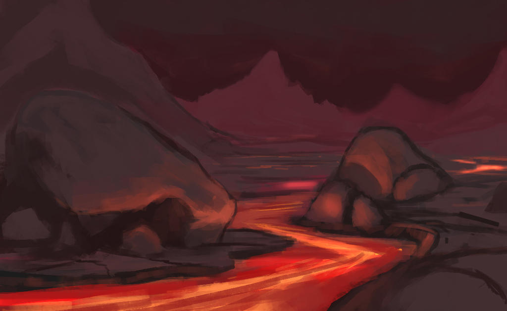 Lava river