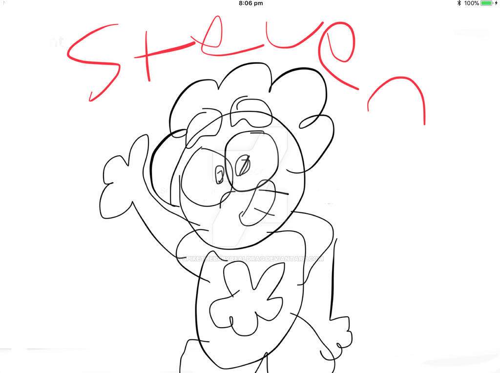 Simple Line Drawing Steven Steven Drawing by SpikeTheBabyRealDrag on DeviantArt