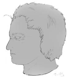 Male face, profile