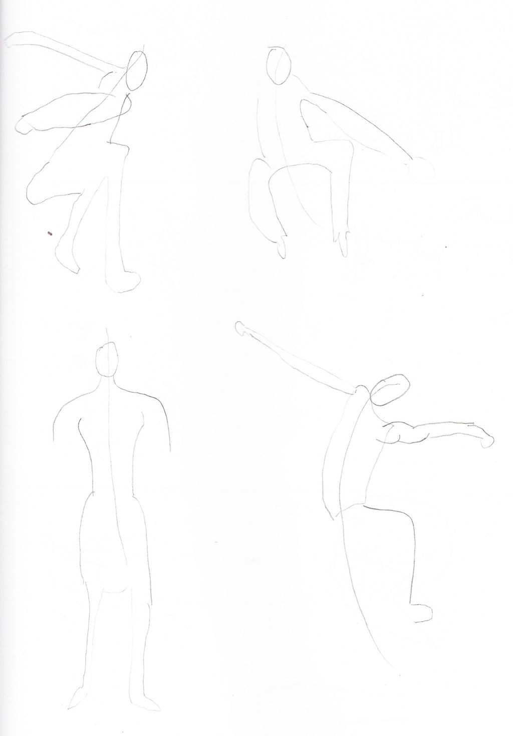 Figures from Proko  - Day 325 - Learning to Draw