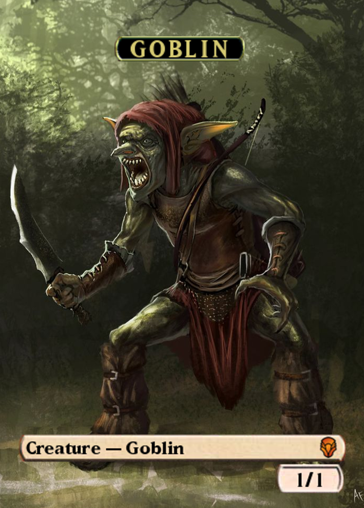 Goblin Token Proxy Magic the gathering alter by nakaosensei on DeviantArt Goblin Token Proxy Magic the gathering alter by nakaosensei on DeviantArt