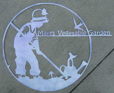 garden sign for mary