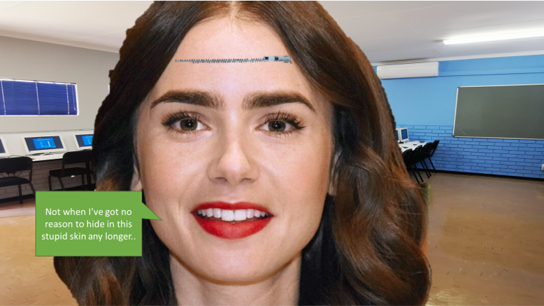 Lily Collins Slitheen by Slitheen111 on DeviantArt