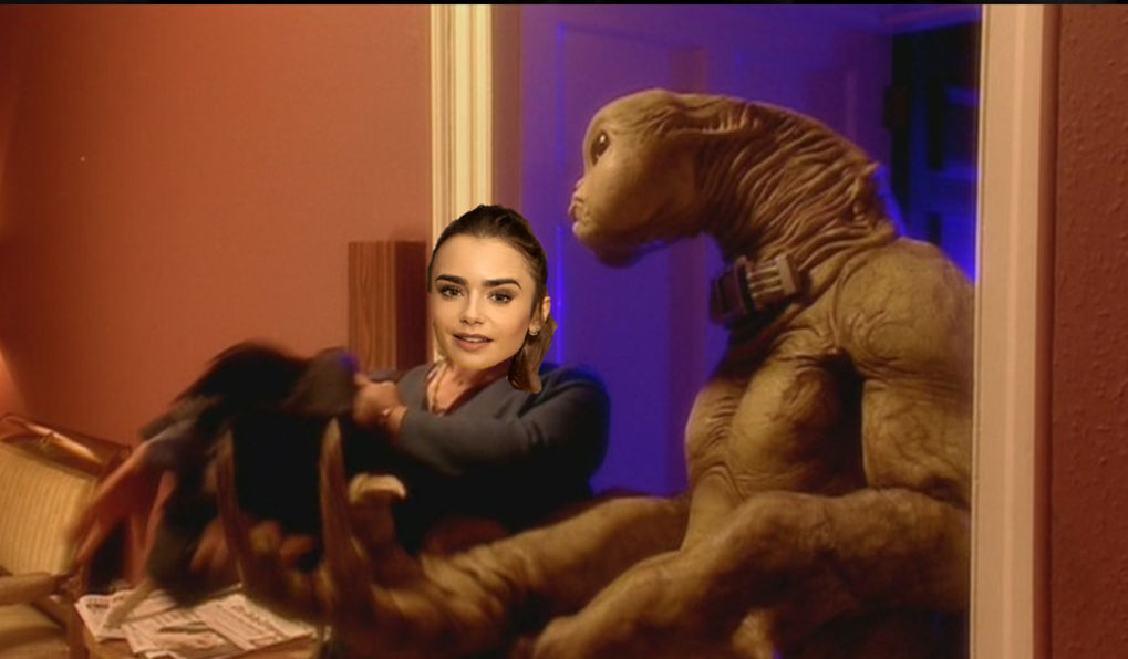 Lily Collins slitheen by Slitheen111 on DeviantArt