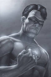 Hal Jordan 11x17 MB Paint