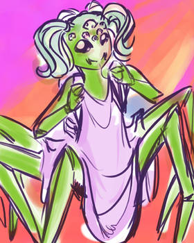 Sketchy Spider Schoolgirl