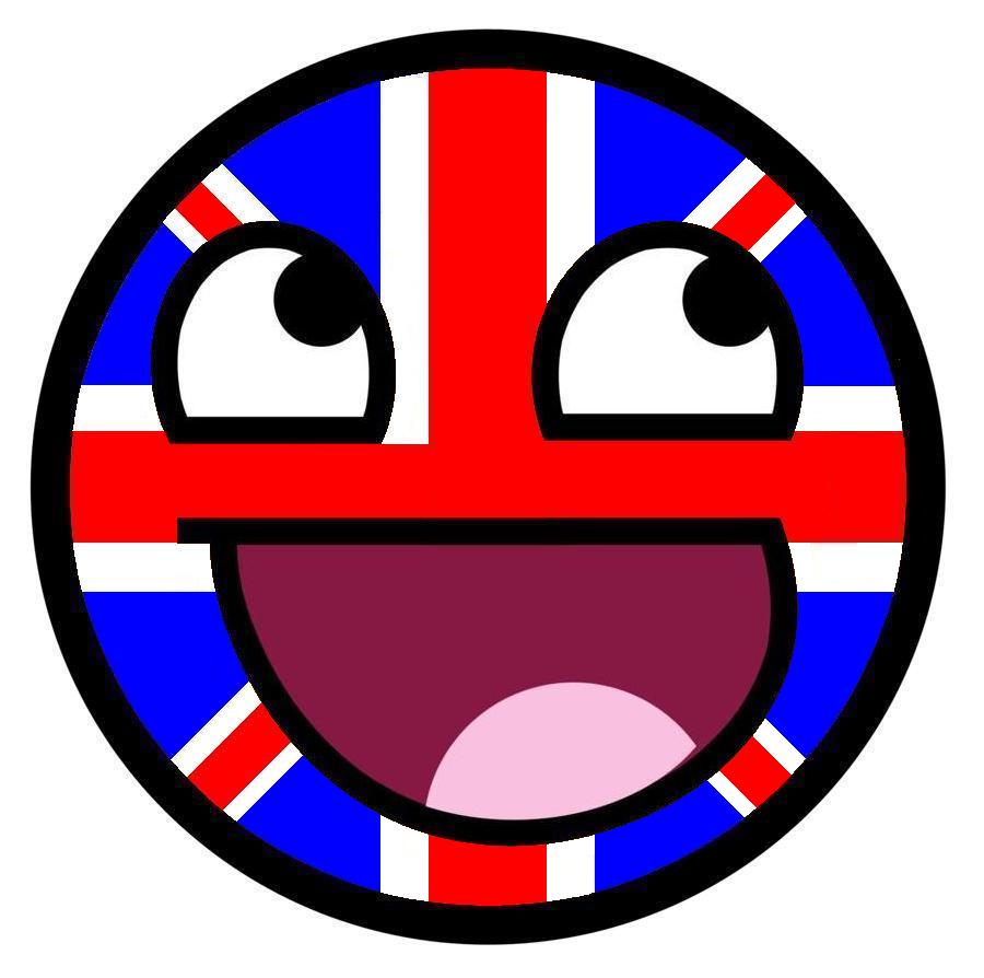 Union Jack Awesome Face