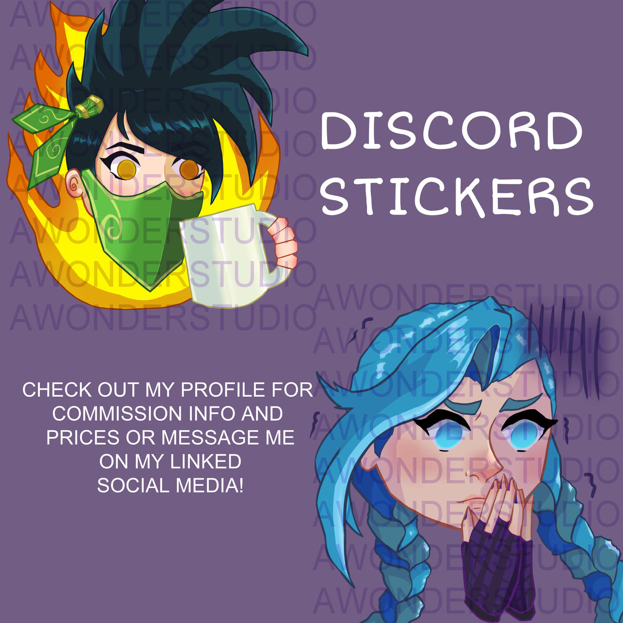 Discord Stickers by AWonderStudio on DeviantArt