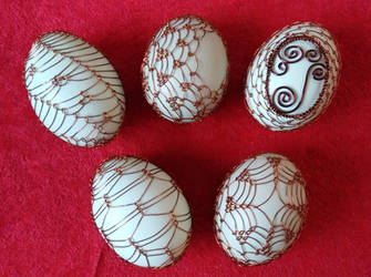 Wire wrapped eggs 2