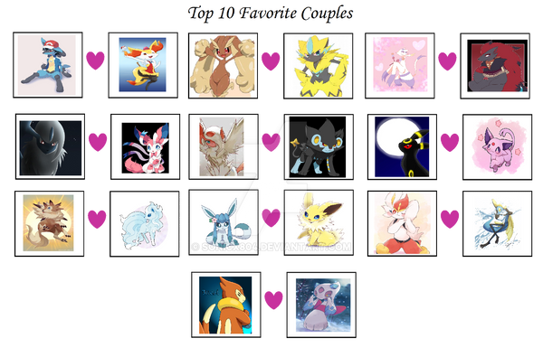 Top 10 Favorite Couples Pokemon by sonicx804 on DeviantArt