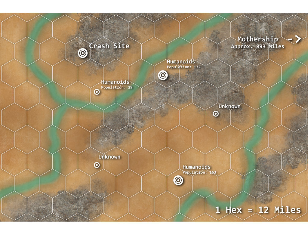 Sci-Fi/Fantasy Mini-Game: Overland Map