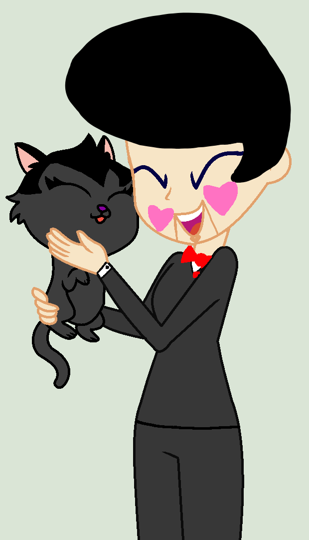 Slappy Holding A Black Kitty by princessallison2006 on DeviantArt