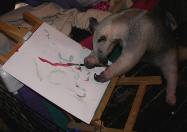 Stewie painting