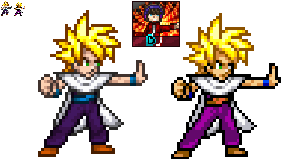 Teen Gohan Sprite - Jus And SSF2 Style by DjProhawk on DeviantArt