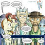 Rick and Morty... And walter... In Equestria.