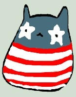 4th of July blob cat adoptable!