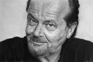 Jack Nicholson portrait (Pencil drawing)