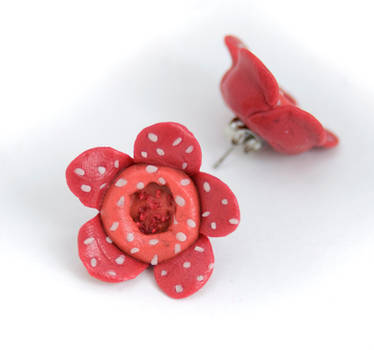 Rafflesia arnoldii or corpse flower post earrings