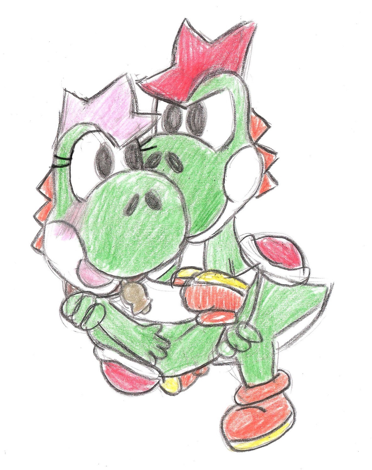 Yoshi Kid saves Little Apper