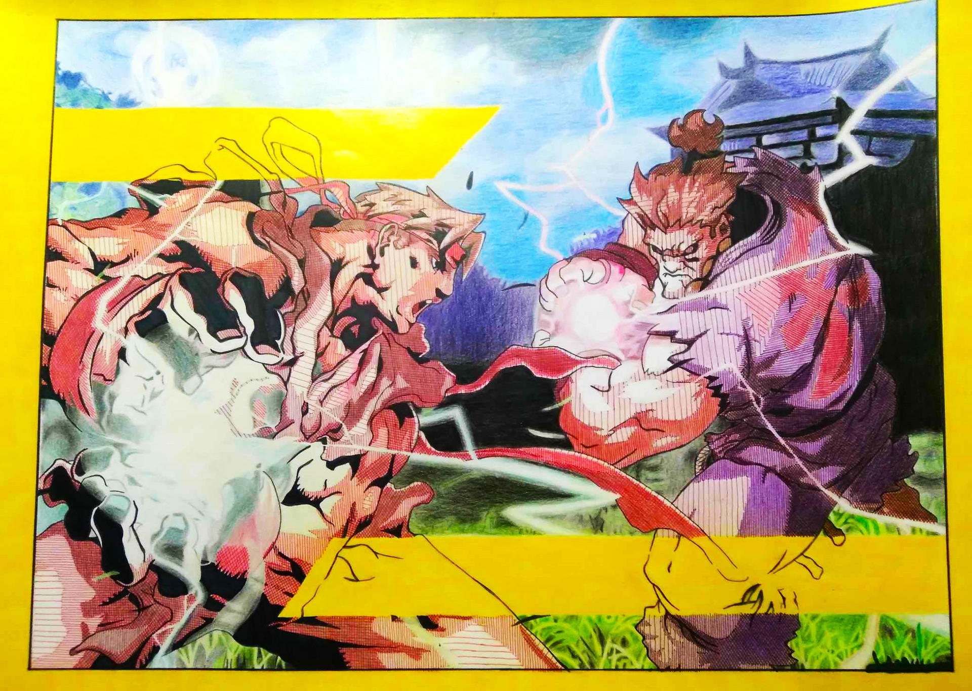 Akuma Ryu Rivalry Ryu vs Akuma by Esbanart on DeviantArt