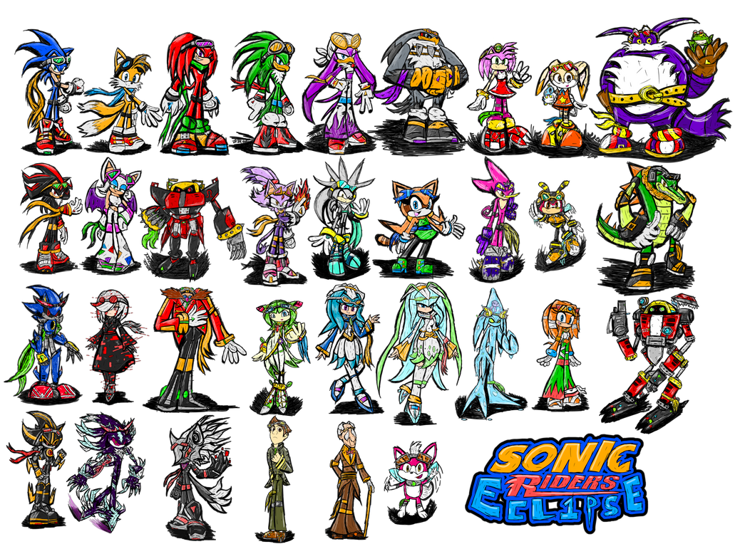 Sonic Riders Names Sonic Riders Ecl1pse - All Characters by MetalAdversary24 on DeviantArt